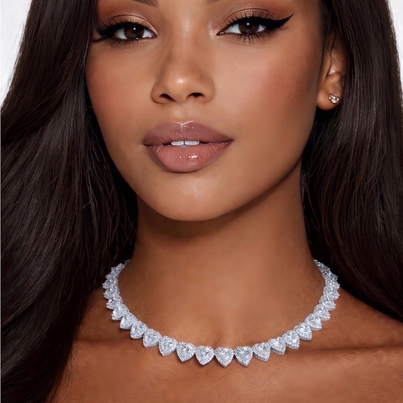 Silver Heart Necklace 16inch